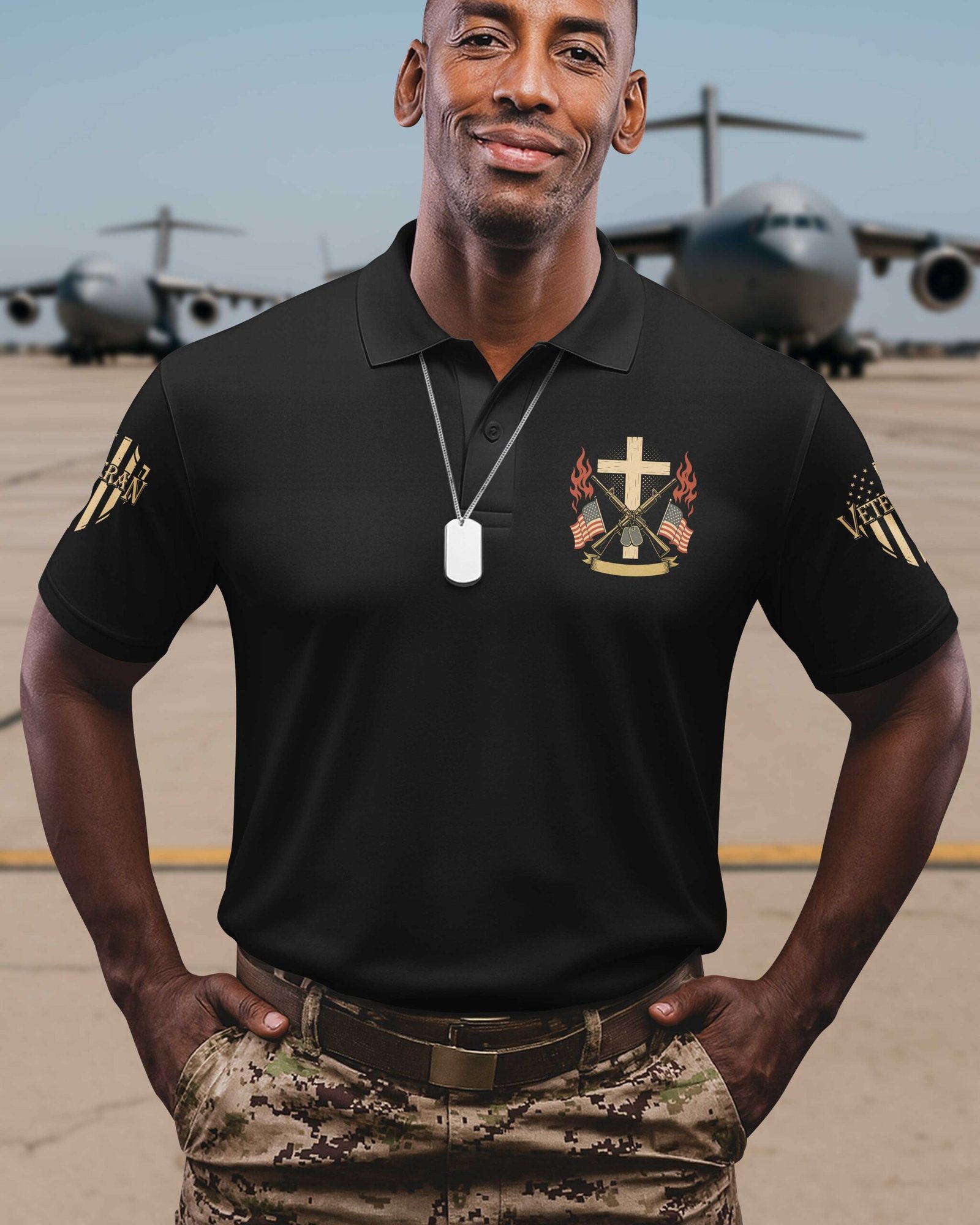 I Fought For My Country I Stand For My God T-Shirt - Image 5